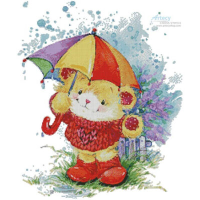 Teddy in the Rain (Lena Faenkova)