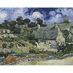 Thatched Cottage at Cordeville (Vincent Van Gogh)