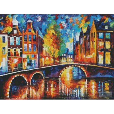 The Bridges of Amsterdam (Large) (Leonid Afremov)