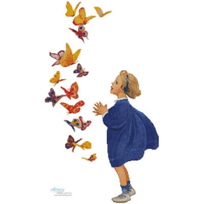 thebutterflieslarge_MED The Butterflies (Large) (Jessie Wilcox Smith)