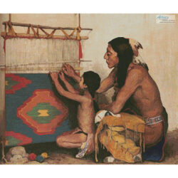The Lesson (Large) (Eanger Irving Couse)