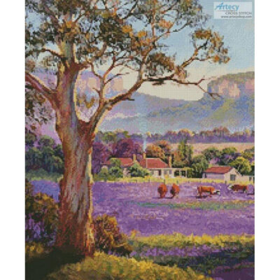 The Purple Paddock (Crop) (John Bradley / artlicensing)