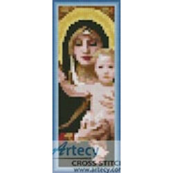 The Virgin Bookmark (William Bougereau called The Virgin of the Lilies)