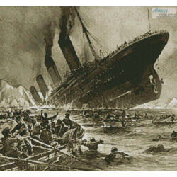 Titanic Sinking (Crop) (Willy Stower)
