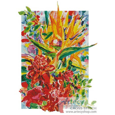 Torch Ginger and Bird of Paradise (Henri Hunsinger)