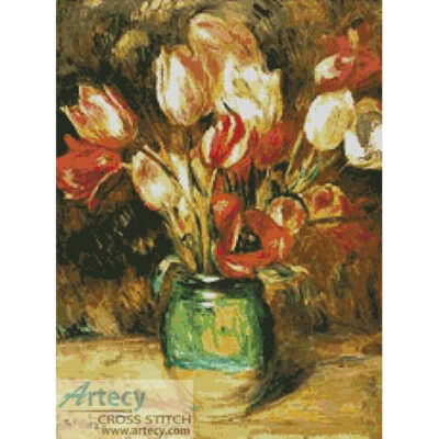 Tulips in a Vase (Pierre-Auguste Renoir)