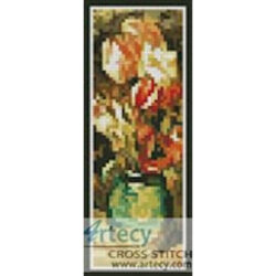 Tulips in a Vase Bookmark (Renoir)