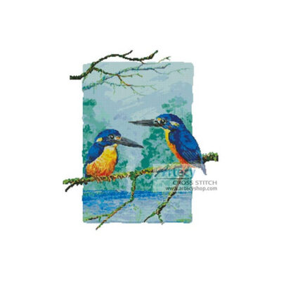 Two Azure Kingfishers (Henri Hunsinger)