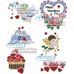 Valentine Motifs (Dover and Coloured by Artecy)