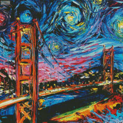 Van Gogh Never Saw Golden Gate (Large) (Aja Trier)