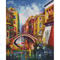 Venice Bridge (Large) (Leonid Afremov)
