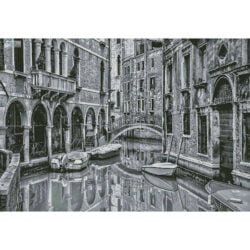 Venice Canal Black and White (Large) (Tom Podmore)