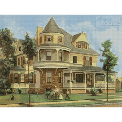 Victorian House 2 (Antique print)