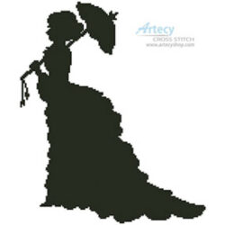 Victorian Lady Silhouette (GDJ - openclipart)