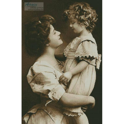 Vintage Mother and Daughter