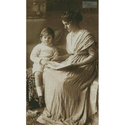 Vintage Mother and Son (antique print)