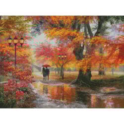 Walking in the Rain (Large) (Abraham Hunter)