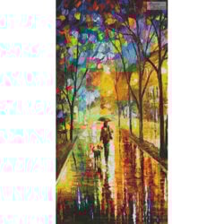 Walk with Dog (Crop) (Leonid Afremov)
