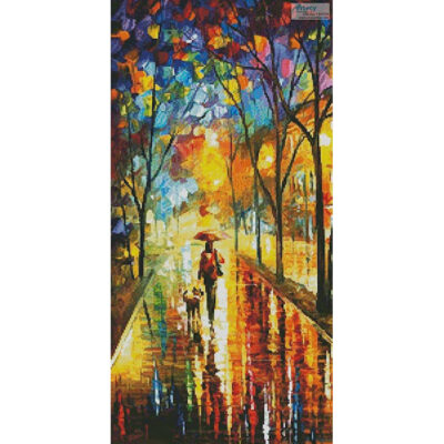 Walk with Dog (Crop) (Leonid Afremov)