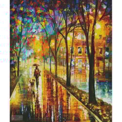Walk with Dog (Large) (Leonid Afremov)