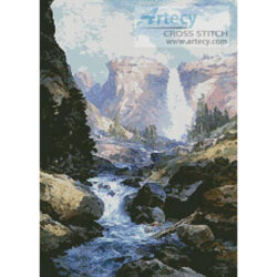 Waterfall in Yosemite (Art Renewal Centre)