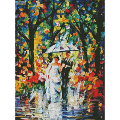 Wedding under the Rain (Leonid Afremov)