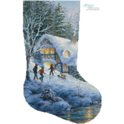 Winter Frolic Stocking (Right) (Nicky Boehme/ Art Licensing Int'l)