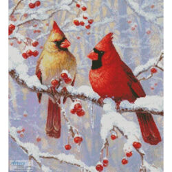 Winter Joy Cardinals (Crop) (Beth Hoselton)