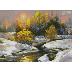 Winter Landscape Painting (Dred2010- Fotolia)