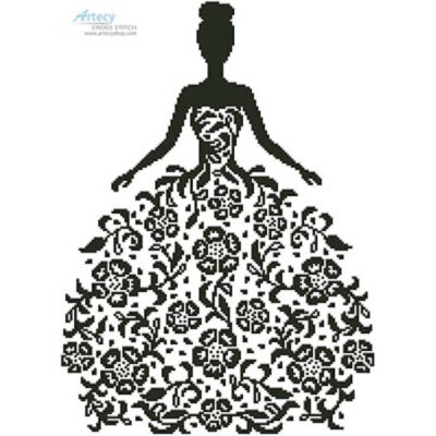 Woman Silhouette with Flowers (astra03g-vectorstock)