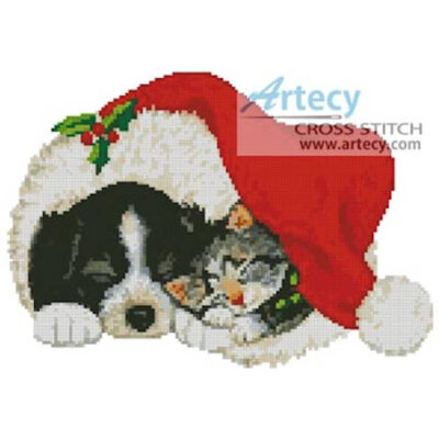 Xmas Cat and Dog (www.wpclipart.com)