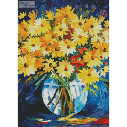 Yellow on Blue (Crop) (Leonid Afremov)