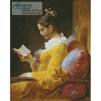 Young Girl Reading (Large) (Jean-Honore Fragonard)