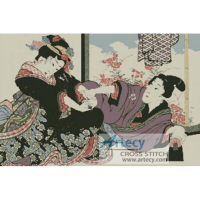 Young Man seducing a Geisha
