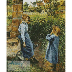 Young Woman and Child at the Well (The Athenaeum)