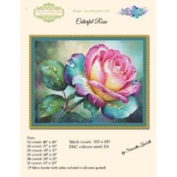 Colorful Rose (Simonetta Zambelli/TCSS) - 25 count EC ready-to-ship kit (PDF included)