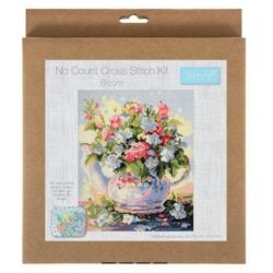 Printed Cross Stitch Kit: Large: Bloom