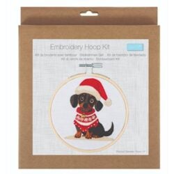 Embroidery Kit with Hoop: Mini: Woof