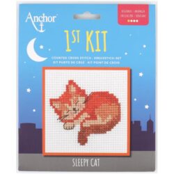 Counted Cross Stitch Kit: 1st Kit: Sleepy Cat