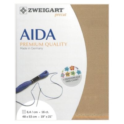 16 count Aida (Antique Brown)