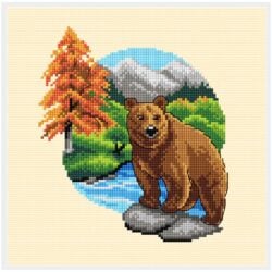 Orchidea counted cross stitch kit : Bear