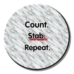 Count. Stab. Repeat. (needleminder)