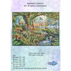 Woodland Creatures (Adrian Chesterman/PFC) - 25 count EC ready-to-ship kit (PDF included)