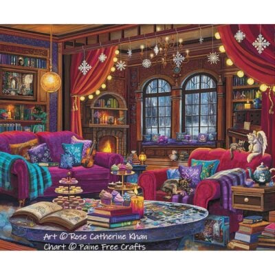 Winter Snowflake Reading Haven (Rose Catherine Khan)