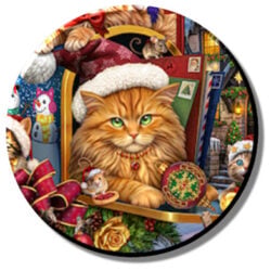 Christmas Cats (needleminder)
