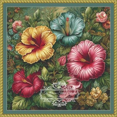 Colorful Hibiscus - (Chinchilla Prints)