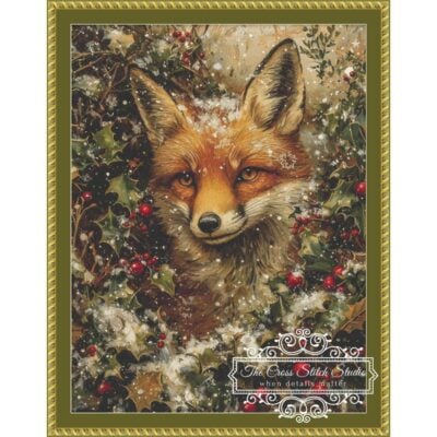 HolidayFox-425x560-v7.2-FRAMED Holiday Fox - (Ivy Cottage Home)