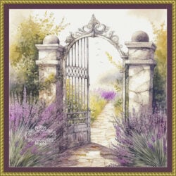 Lavender Gate - (Unique Art Factory)