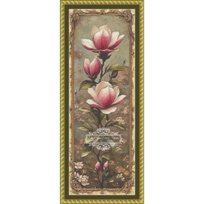 PinkMagnolias-200x560-v7.2-FRAMED Pink Magnolias - (Anna Baldina)