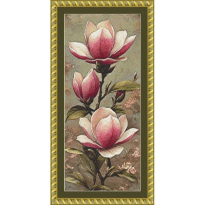 PinkMagnolias(CROP)-150x350-v7.2-FRAMED Pink Magnolias (crop) - (Anna Baldina)
